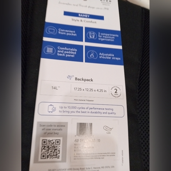 Delsey Paris Backpack - Picture 3 of 10